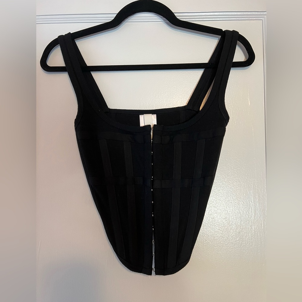 Dion Lee Black Corset Top